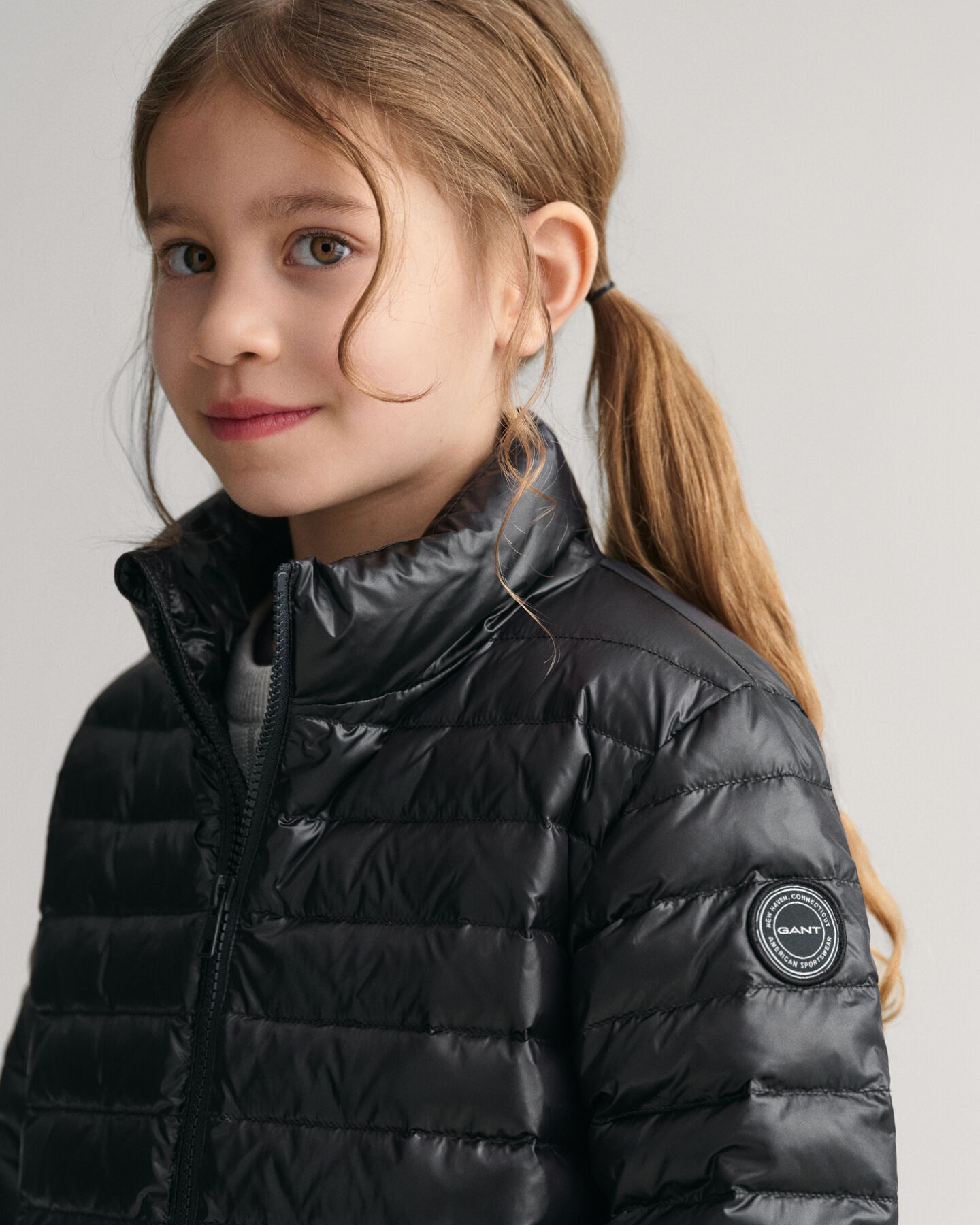 Kids Shiny Leichte Daunensteppjacke