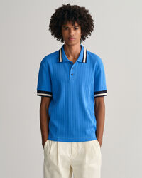 Drop-Needle Piqué Poloshirt