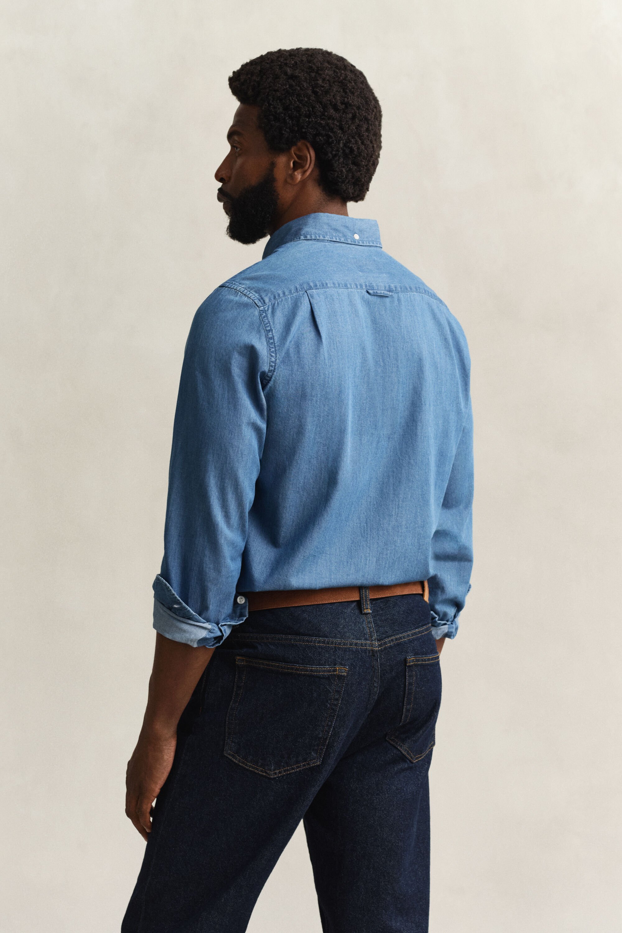 Slim Fit Indigo Hemd