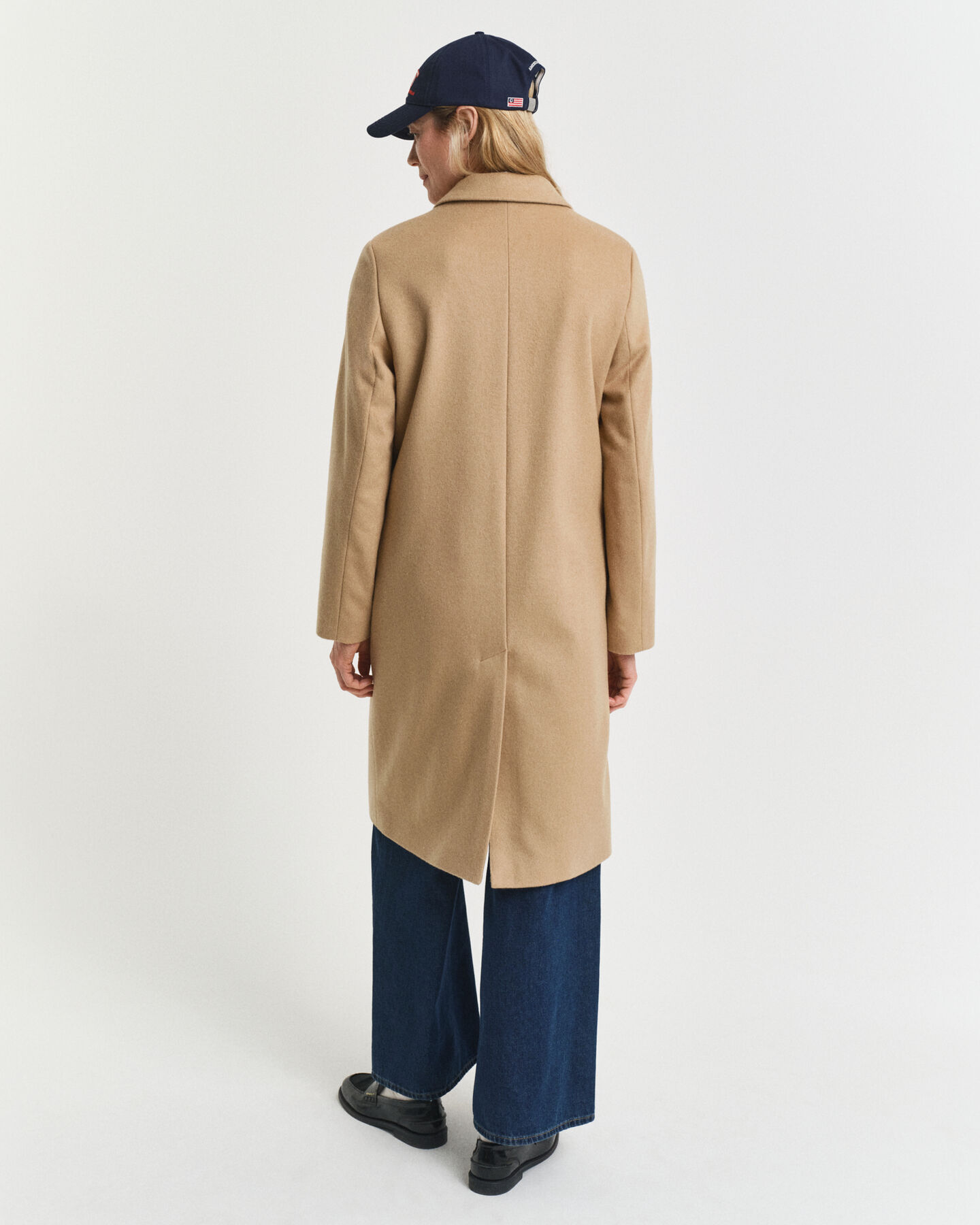 Taillierter Classic Mantel aus Wollmischung