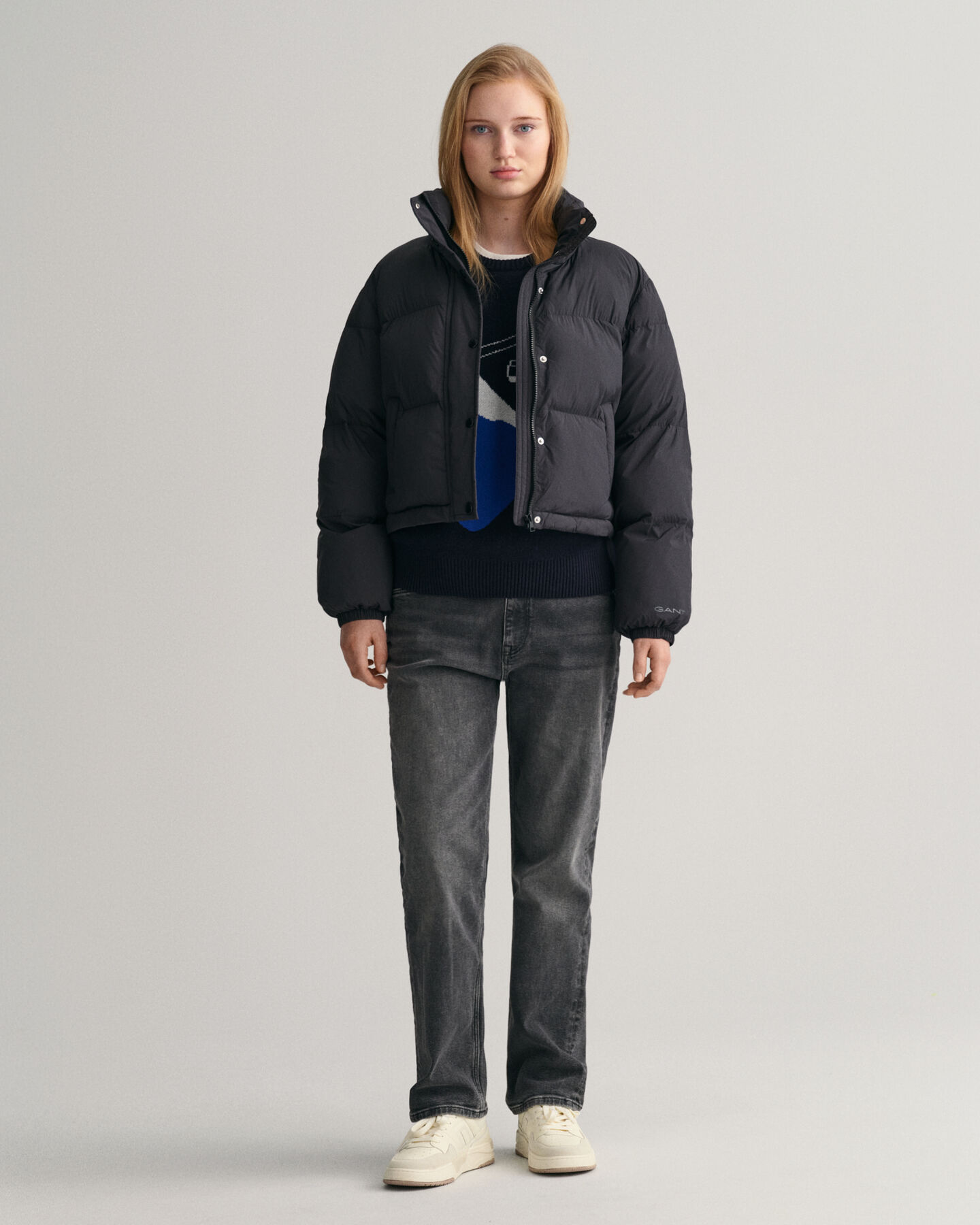 Teens Alpine Jacquard Rundhalspullover