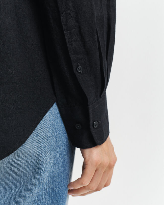 Relaxed Fit Leinen Bluse