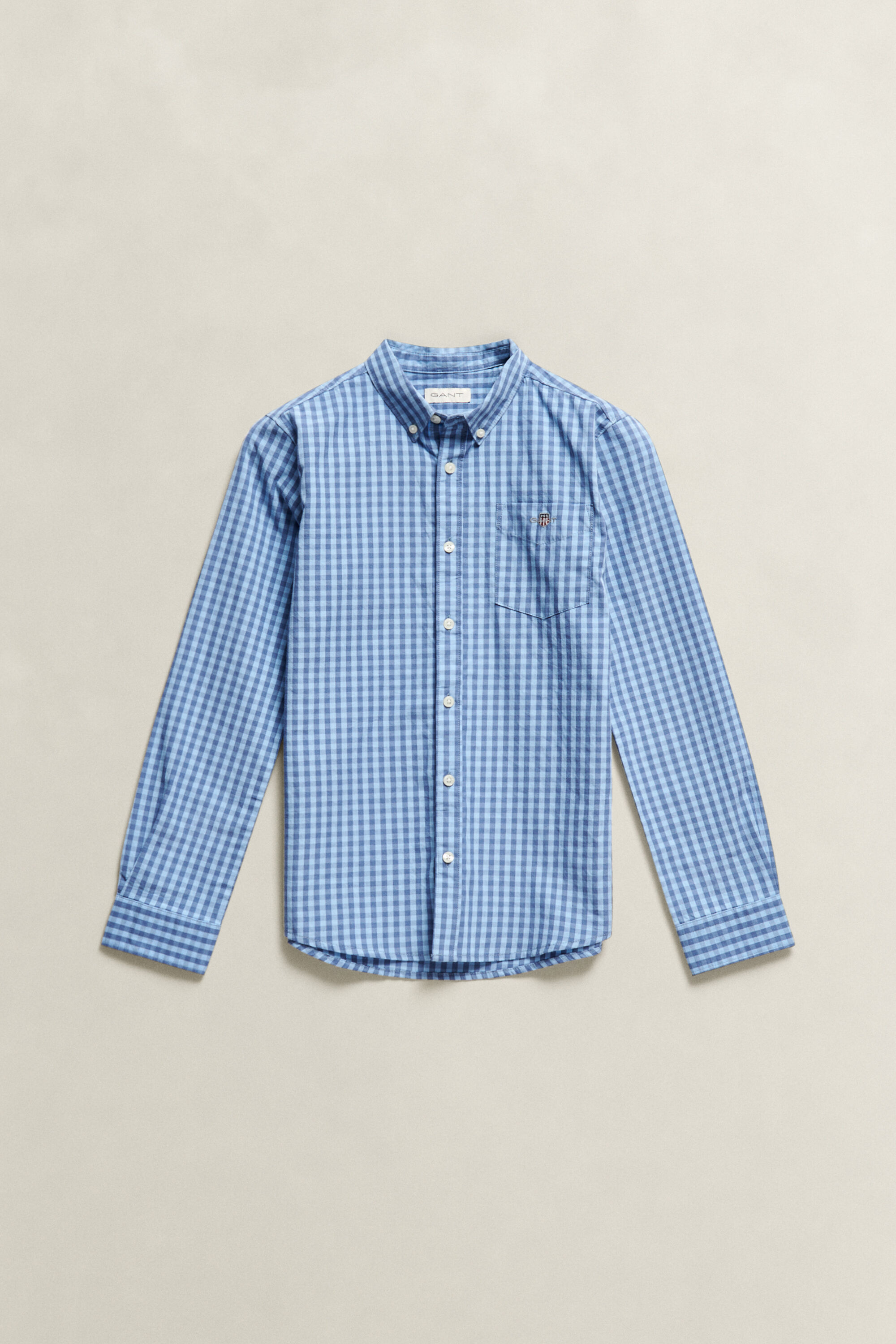Teen Boys Gingham Popeline-Hemd