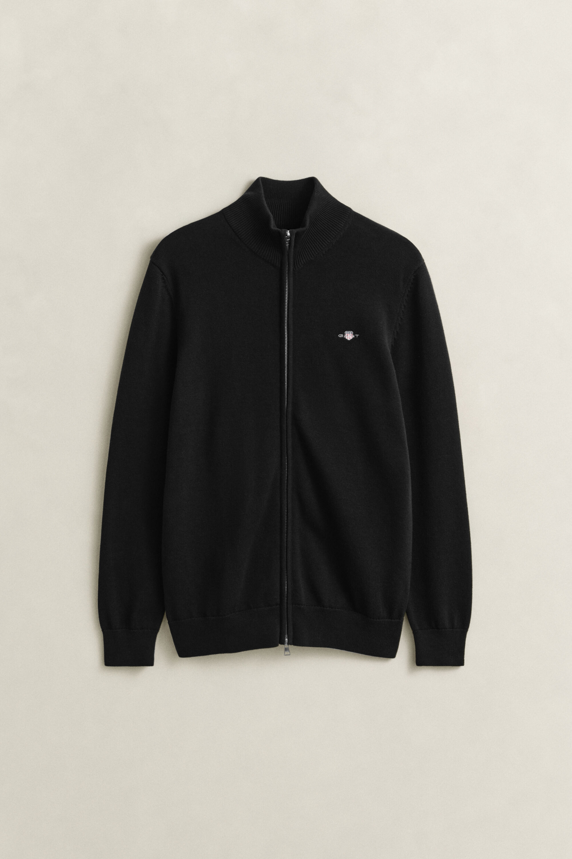 Casual Cotton Strickjacke mit Reißverschluss