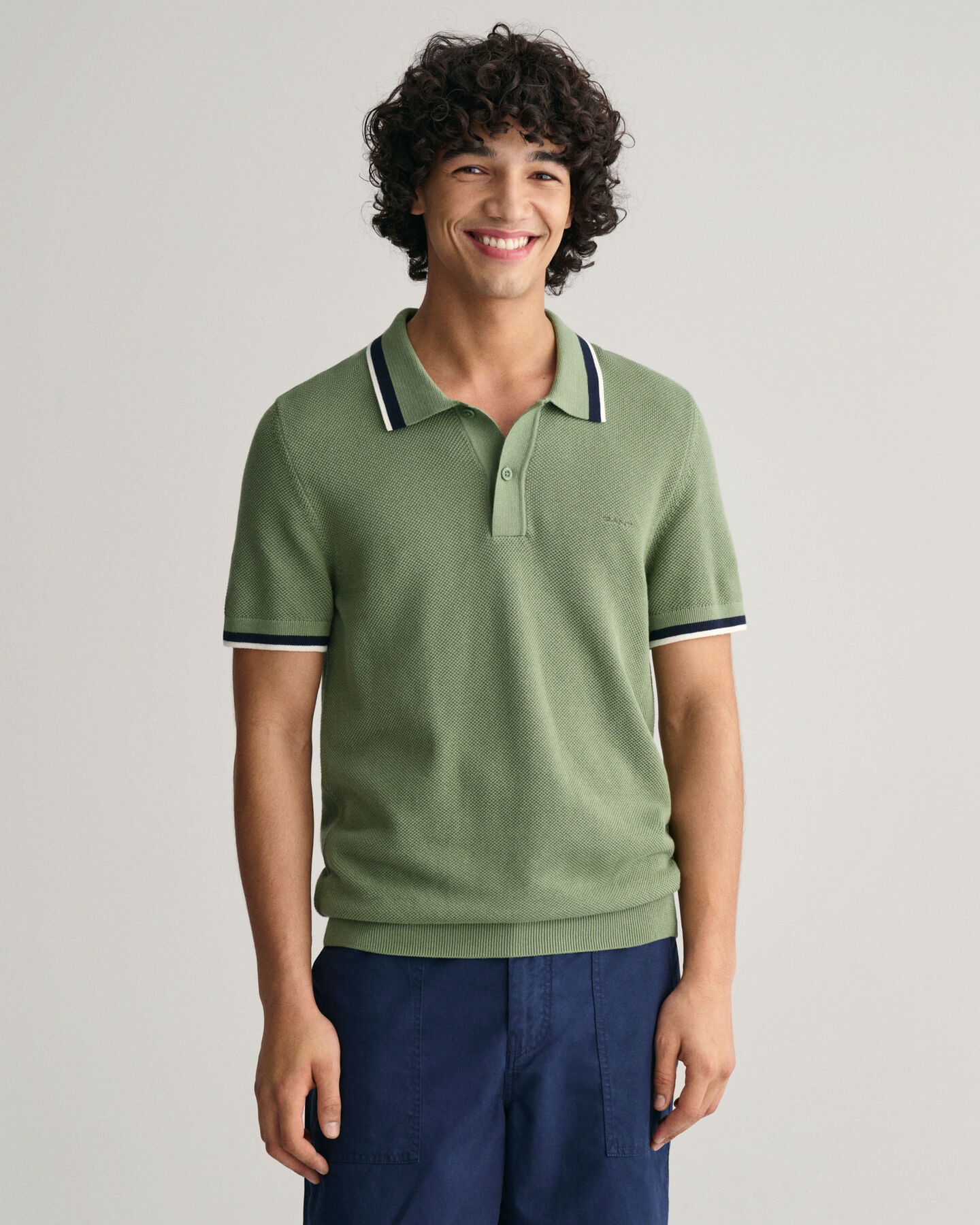 Baumwoll Piqu&eacute; Poloshirt