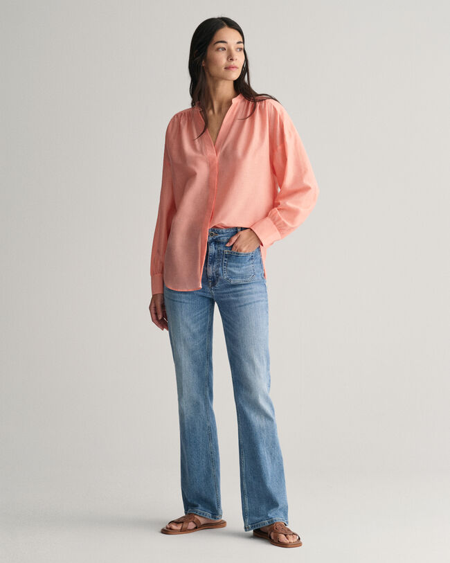 Baumwoll Seiden Bluse