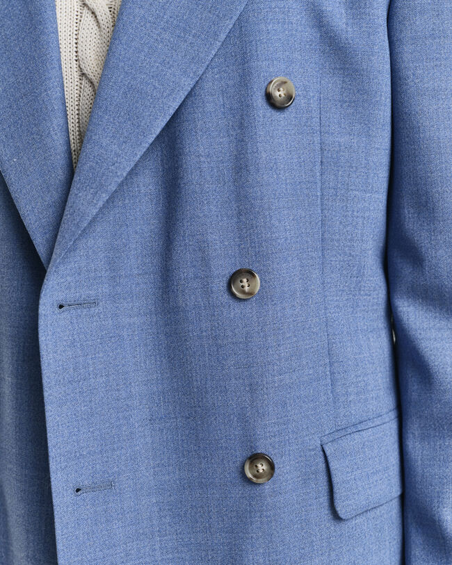 Relaxed Fit Anzugsakko aus Mouliné-Wolle