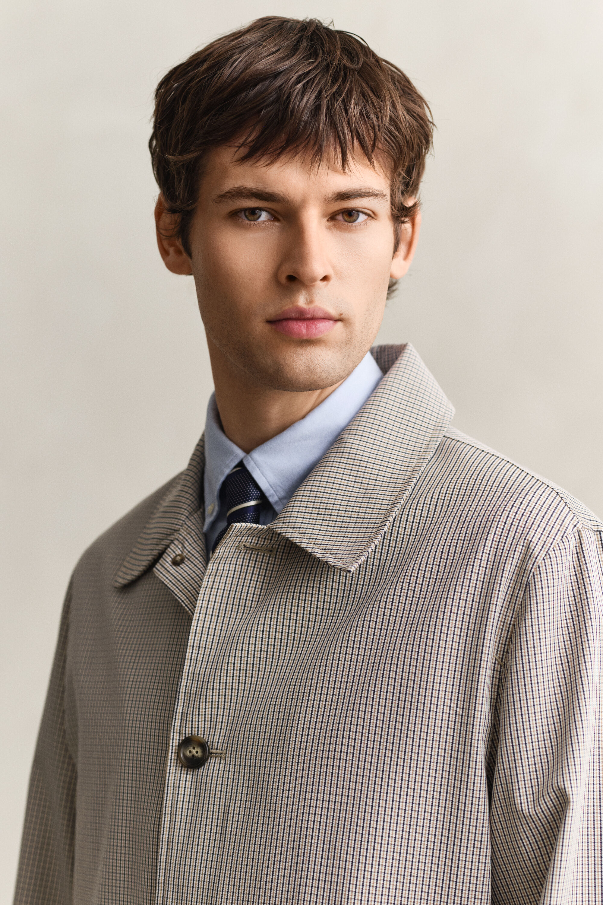 Kurzmantel aus Baumwollmischung