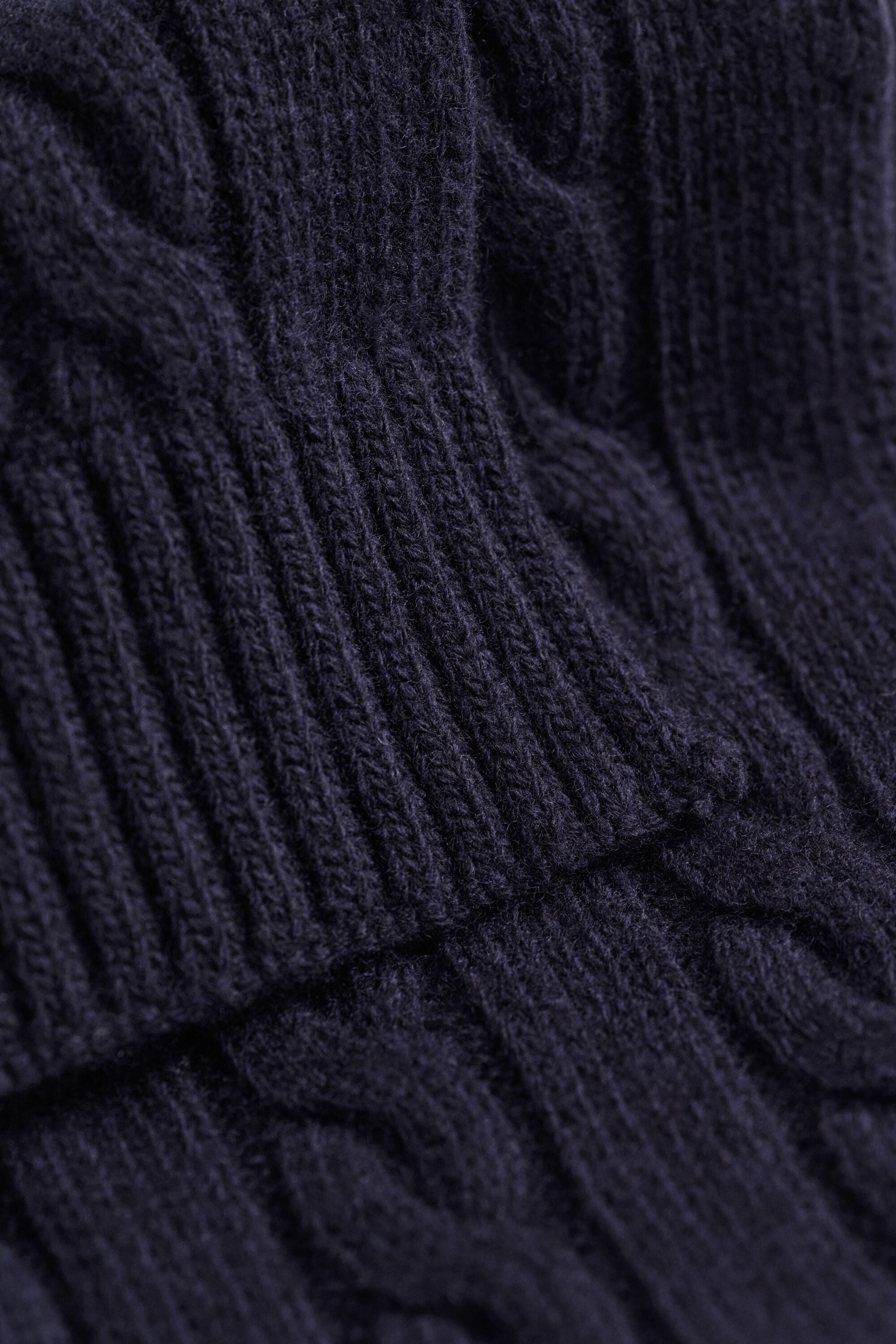 Zopfstrick-Schal aus Lambswool