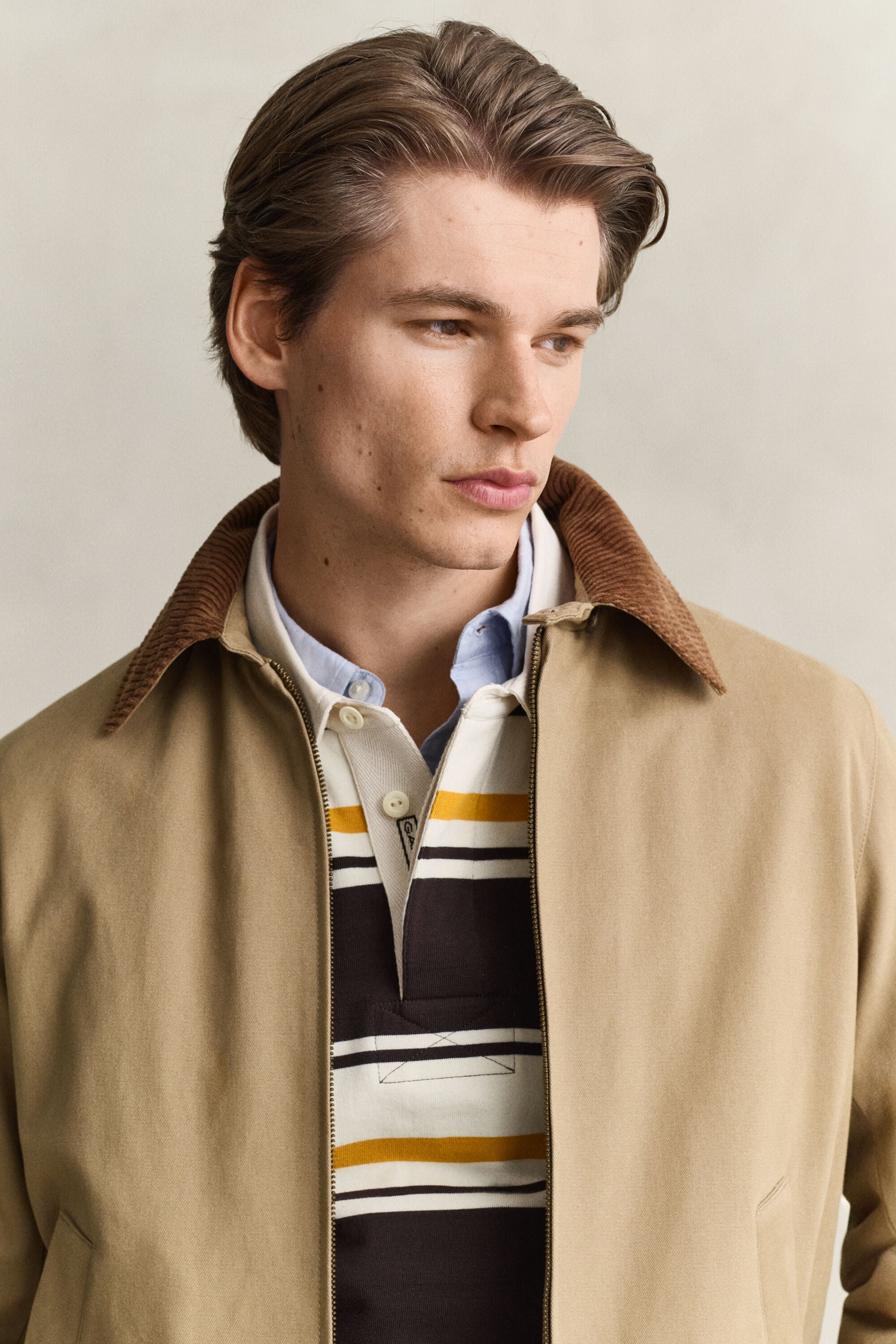 Harrington Jacke aus Moleskin