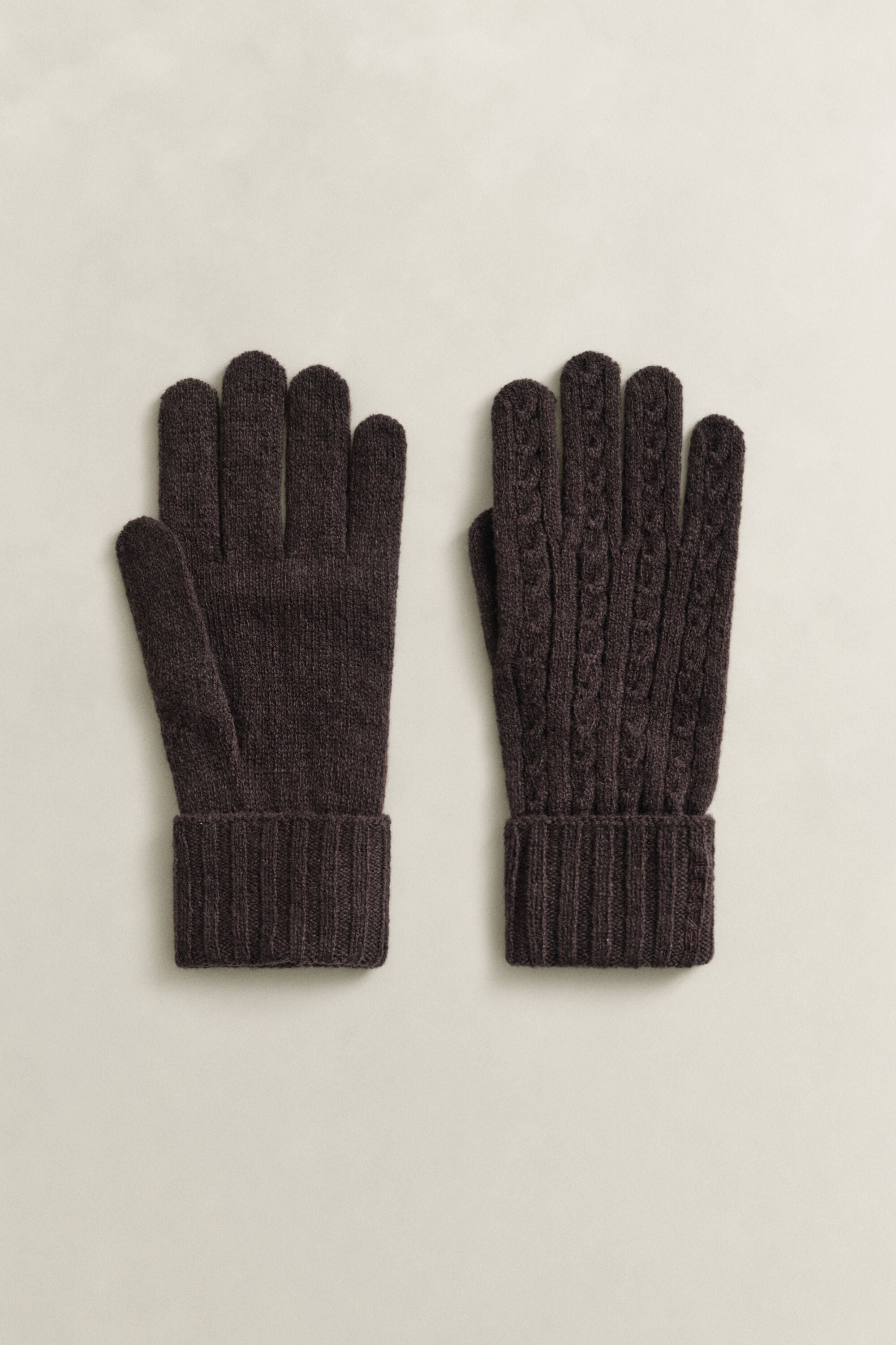 Zopfstrick Handschuhe aus Wolle