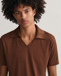 Piqu&eacute; Poloshirt im 70er-Jahre-Stil