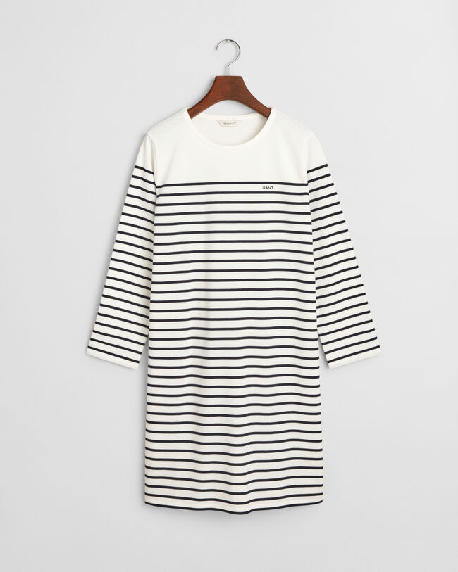 Rundhalskleid mit Marienstreifen