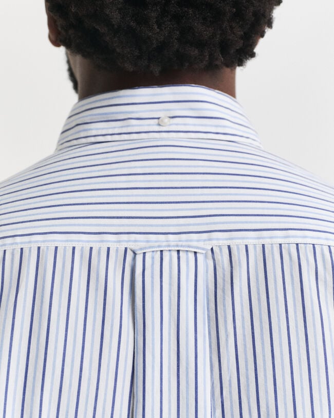 Regular Fit Classic Popeline Hemd mit Streifen