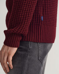 Textured Rollkragenpullover
