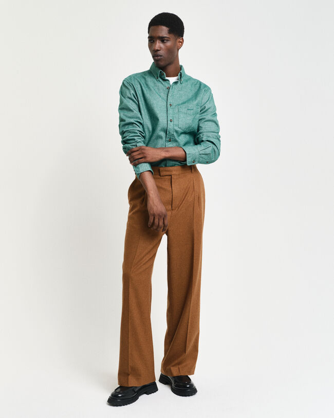 Herringbone Regular Fit Flanellhemd