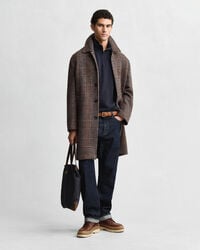 Leichtes Sacker Rib Sweatshirt mit Reißverschlusskragen