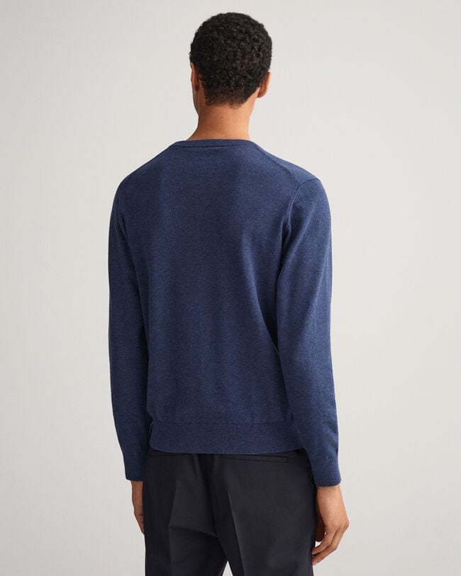 Classic Rundhalspullover aus Baumwolle