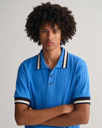 Drop-Needle Piqué Poloshirt