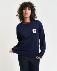 G Badge Rundhals-Sweatshirt