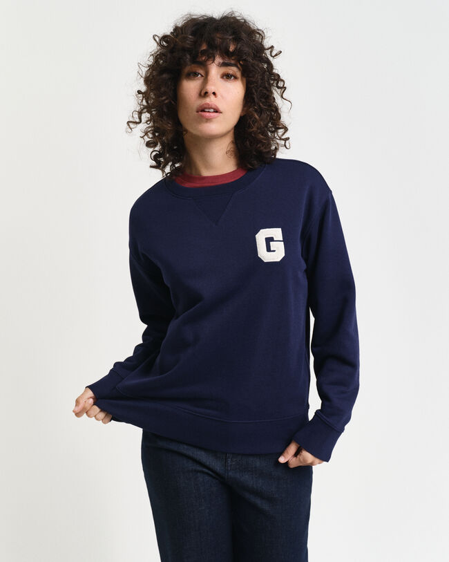 G Badge Rundhals-Sweatshirt