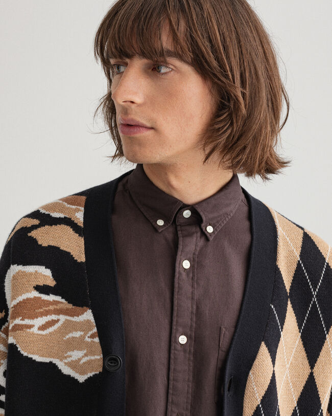 Tiger Camo Strickjacke