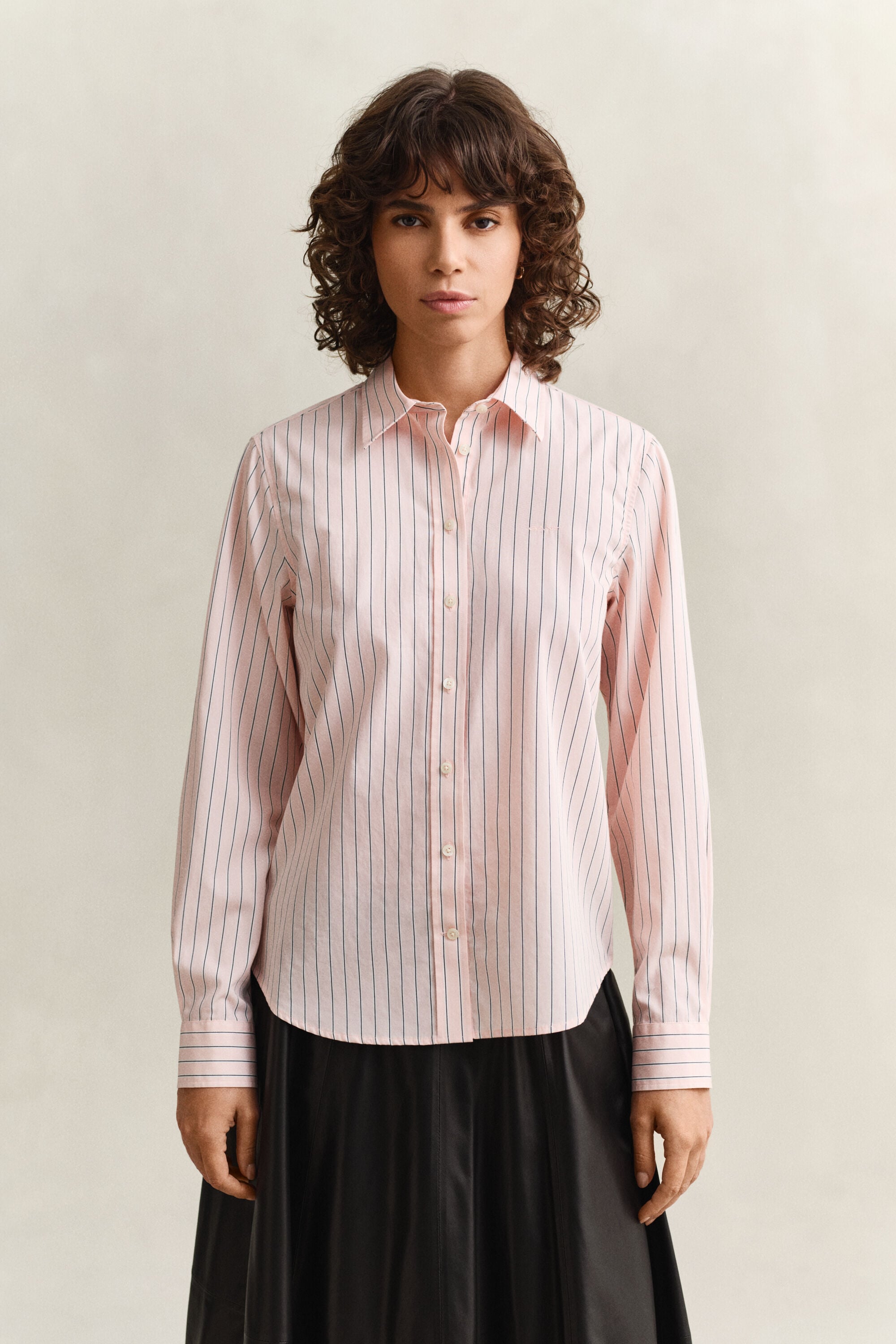Regular Fit Classic Popeline Hemd mit Streifen