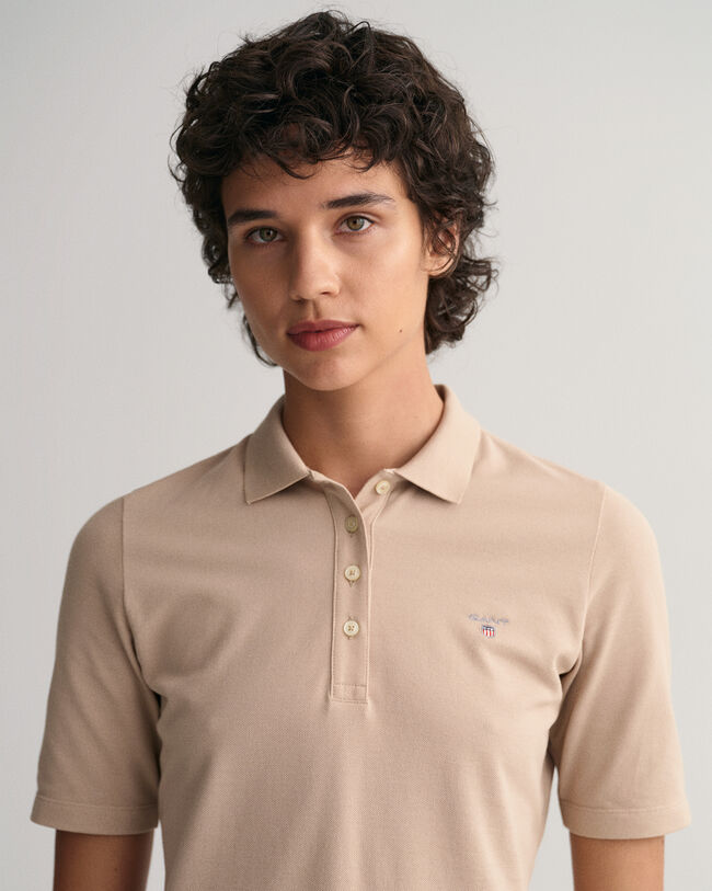 Original Piqu&eacute; Poloshirt mit l&auml;ngerem Arm