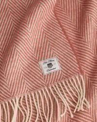 Wolldecke mit Fischgrätmuster