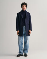 Tailored Fit Klassischer Woll Topcoat