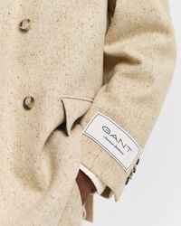 Relaxed Fit Herringbone Anzugsakko mit Noppenstruktur