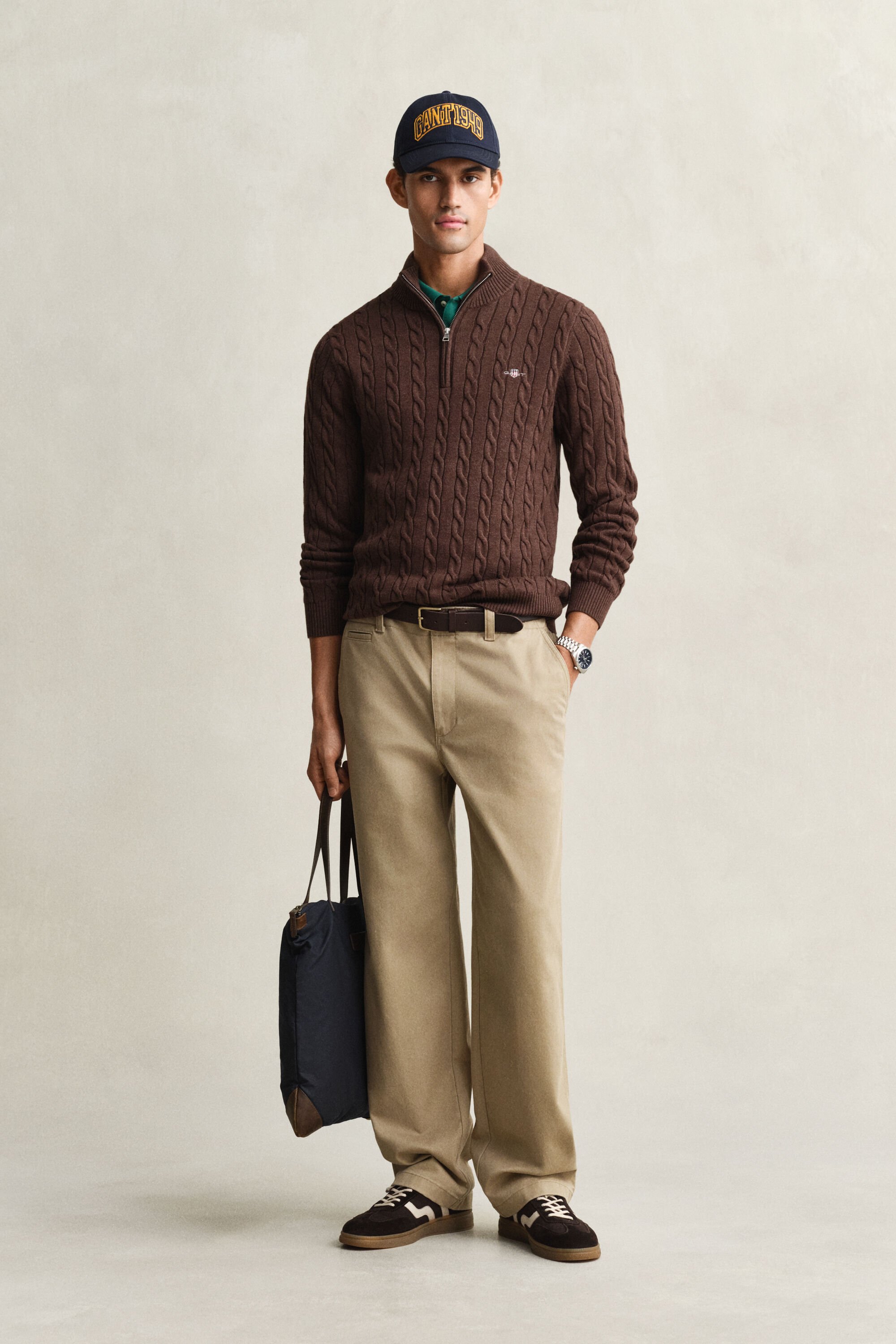 Zopfstrick Troyer aus Baumwolle