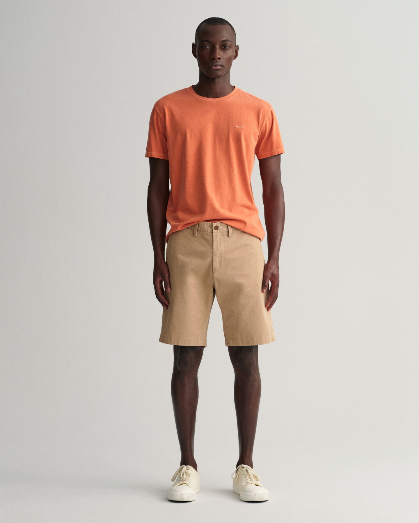 Hallden Slim Fit Twill-Shorts