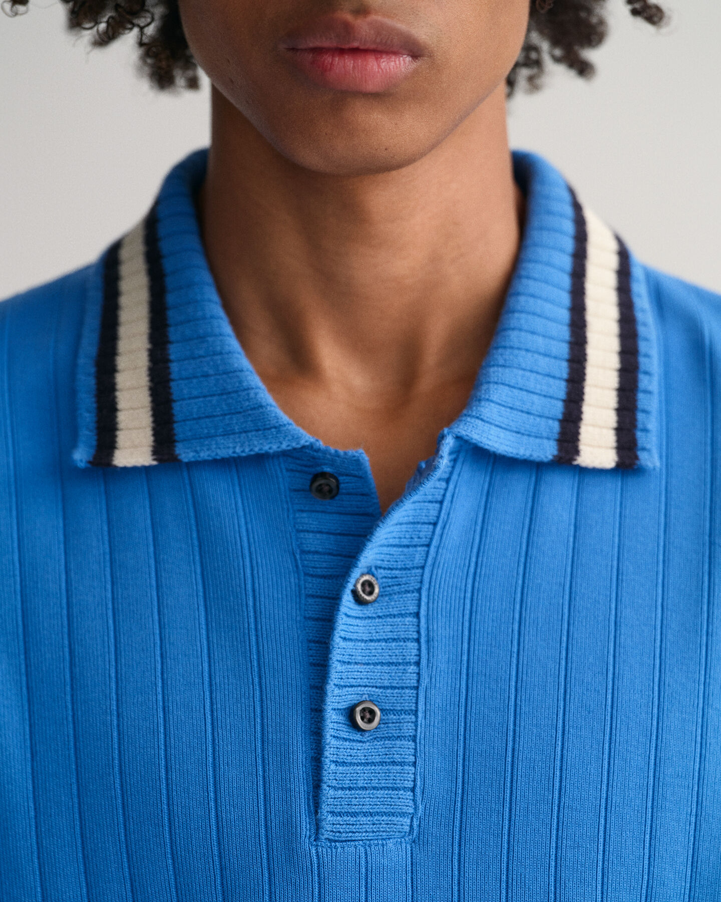 Drop-Needle Piqué Poloshirt