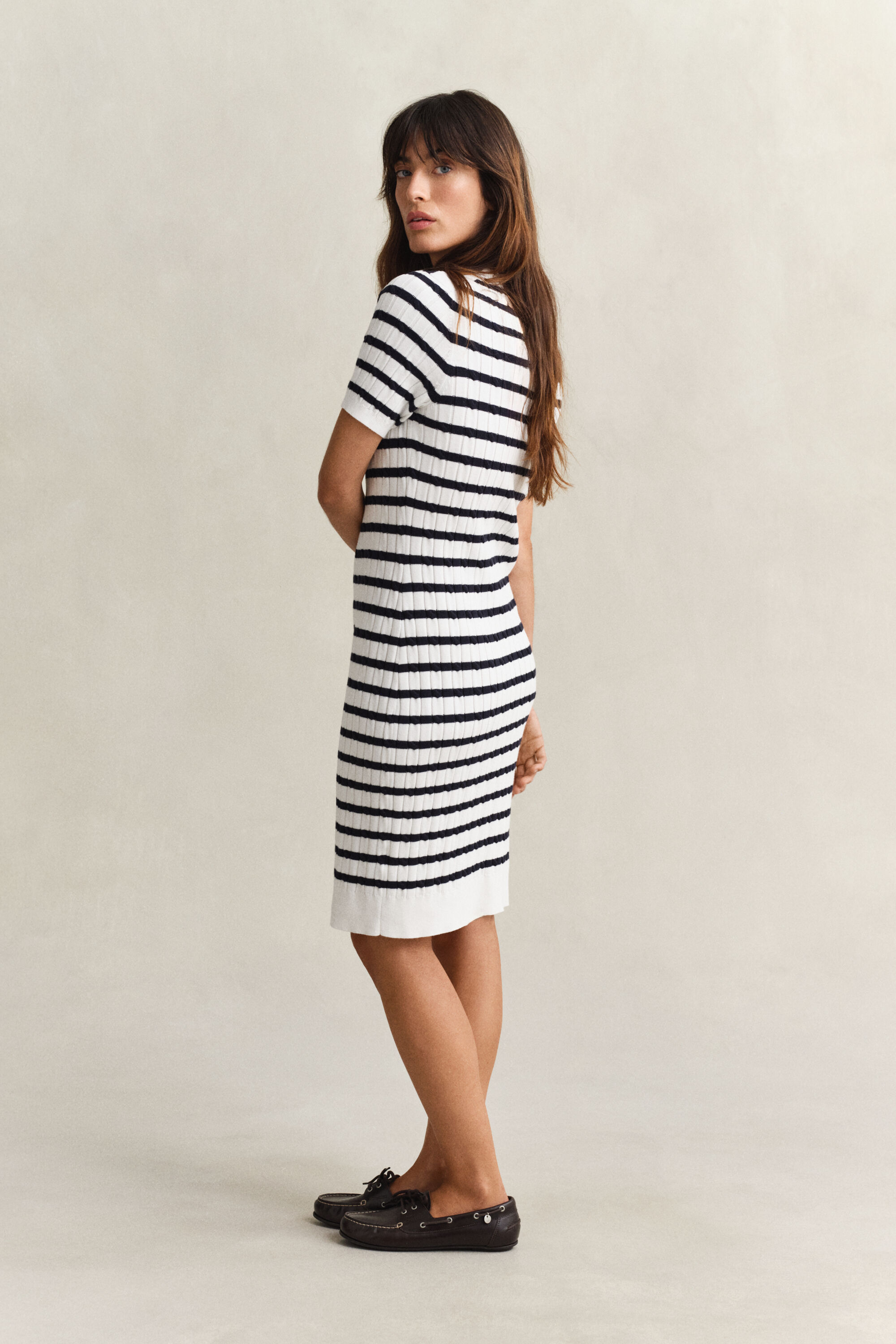 Zopfstrick Kleid aus Baumwolle