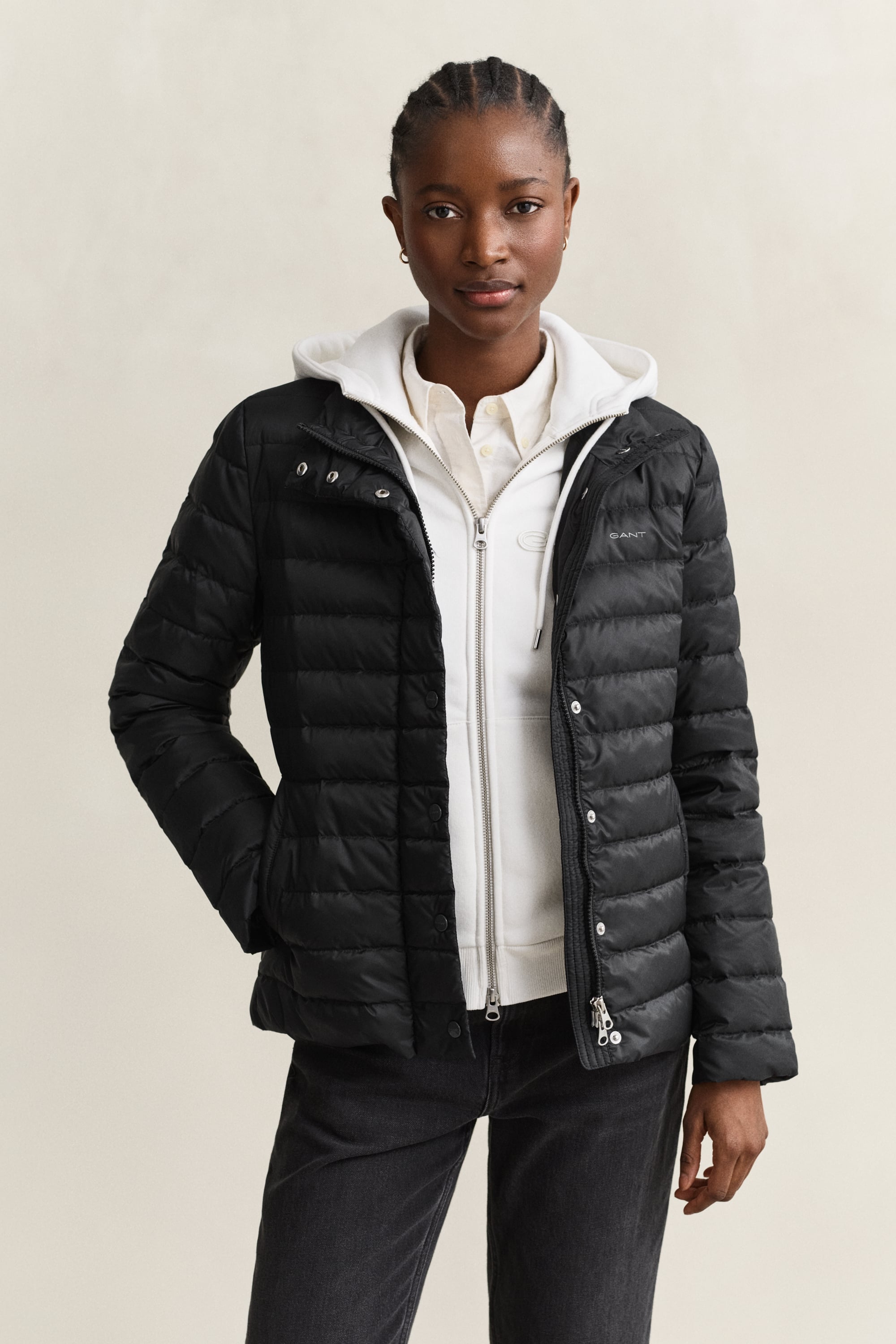 Gant Damen Schwarz Leichte Daunenjacke (L) - Bild 5