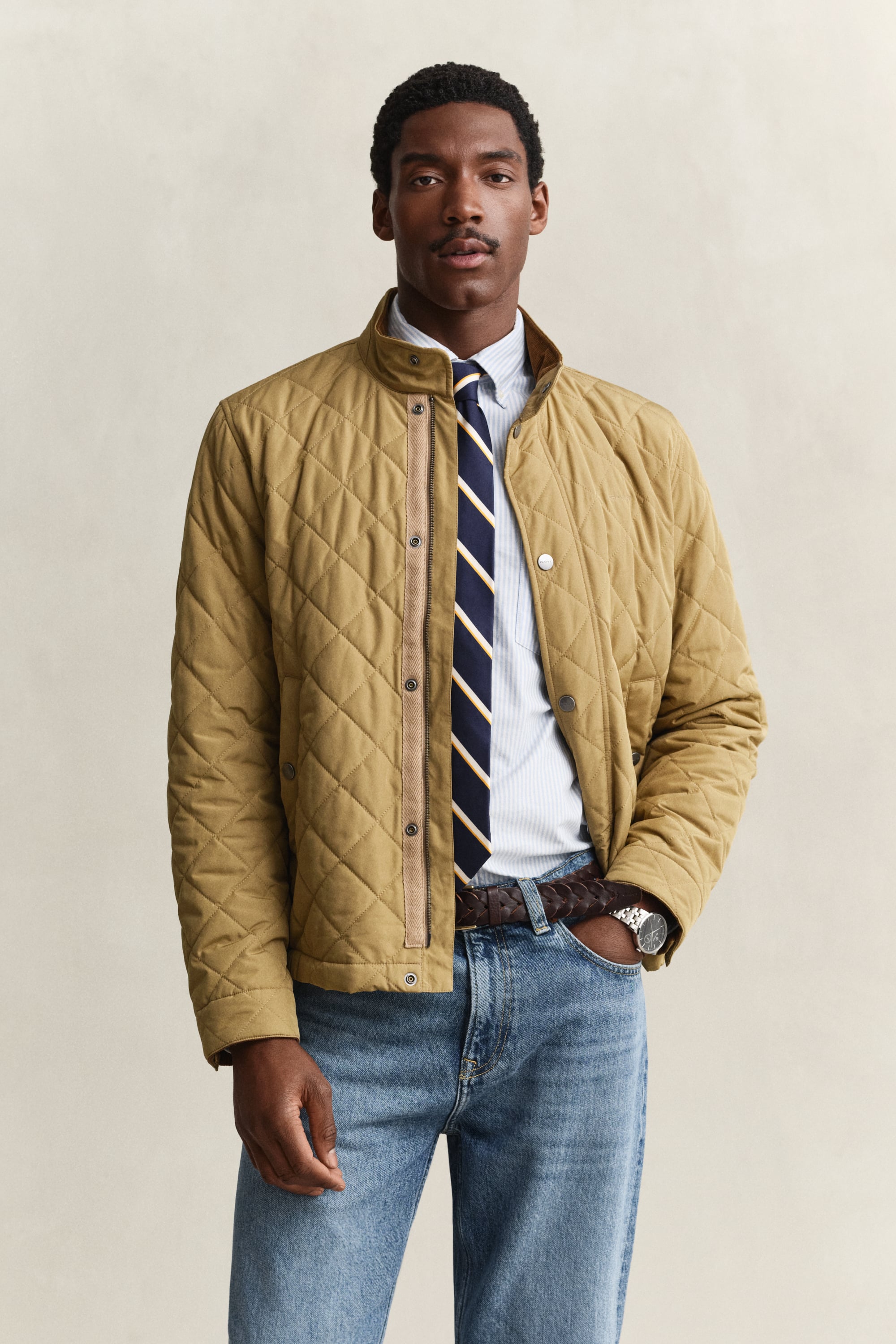Gant Herren Light Taupe Steppjacke (Xl)