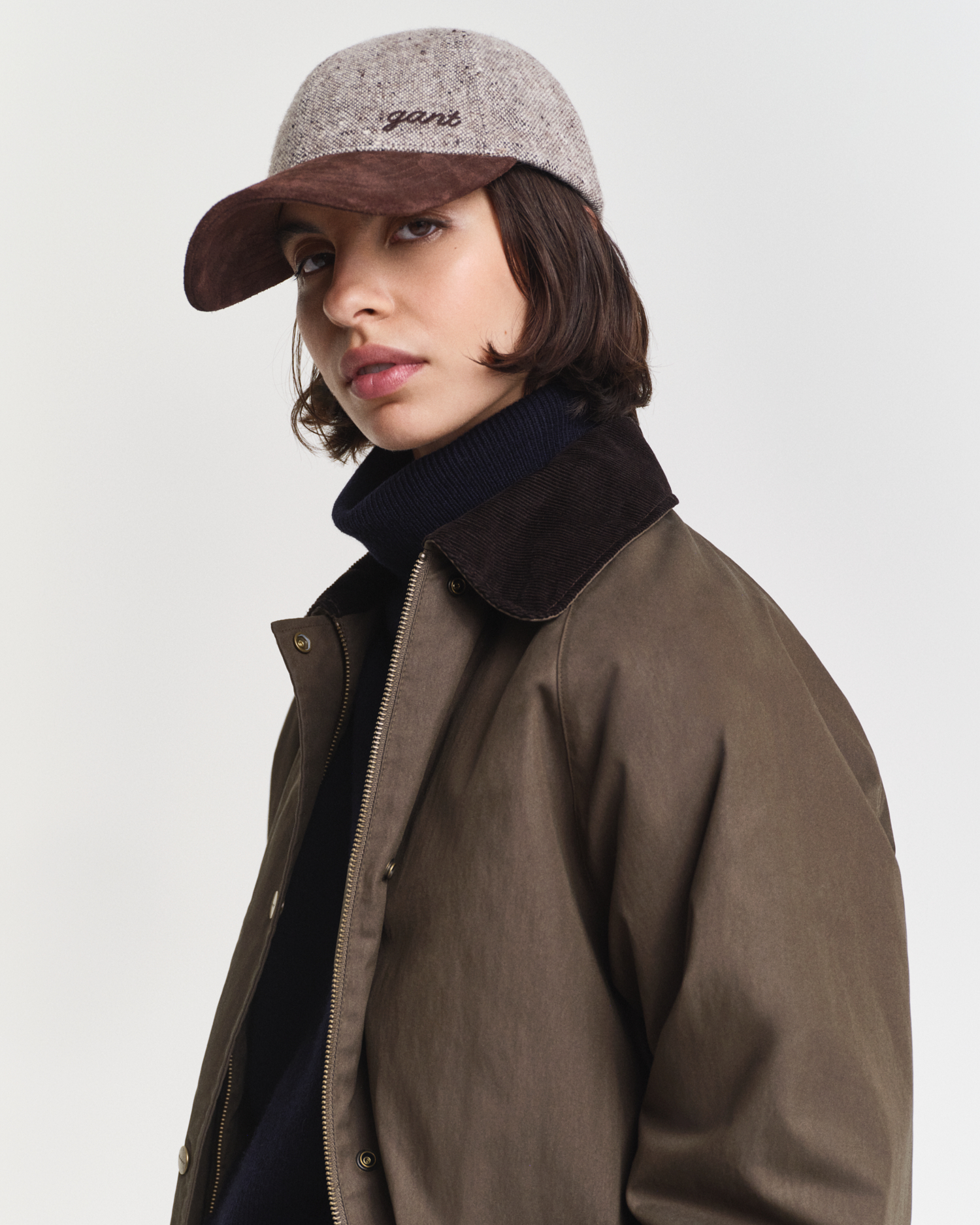 GANT Damen Cap aus strukturierter Wolle (ONE SIZE) DEEP Braun