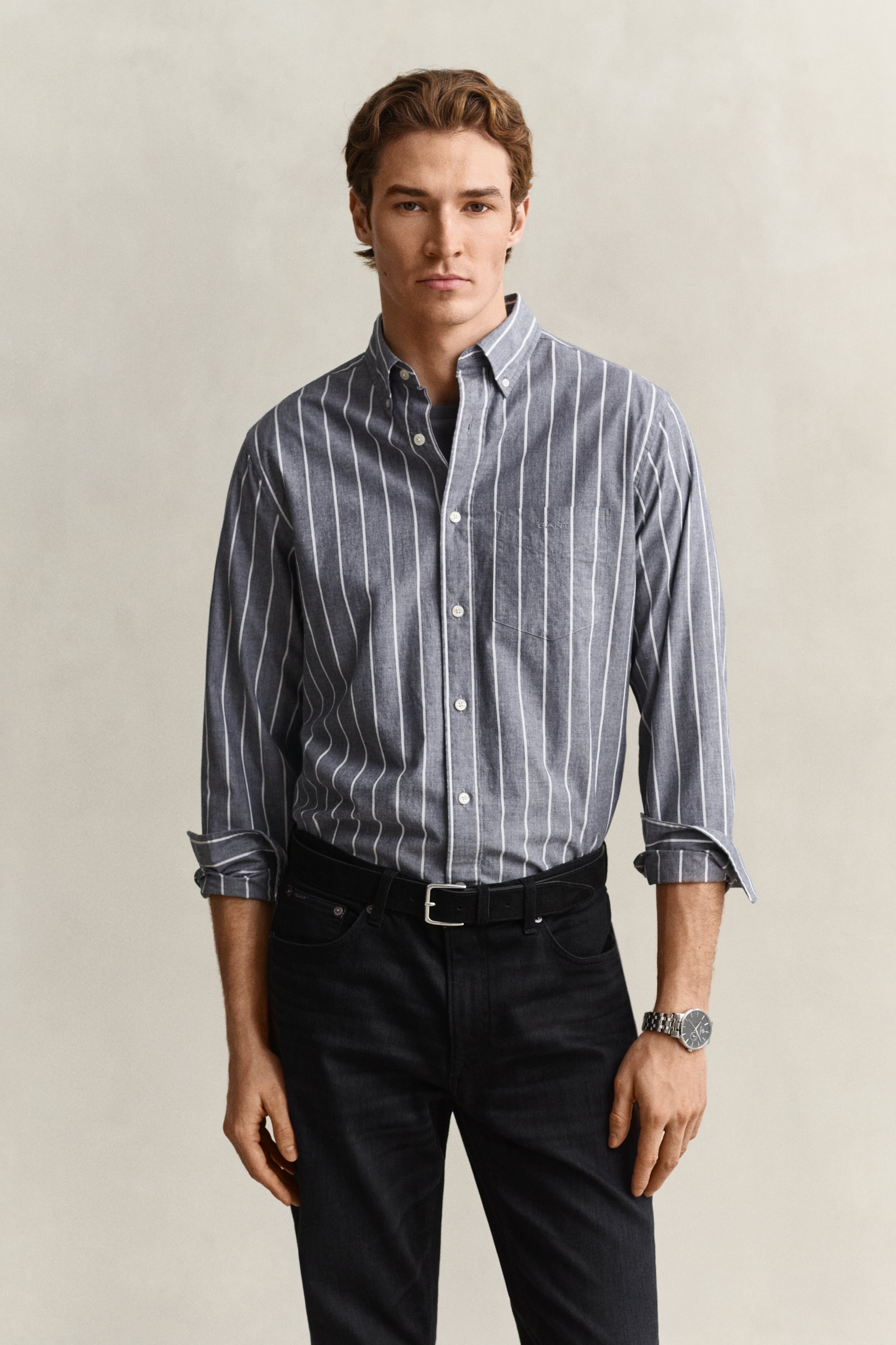 Gant Logo Striped Shirt - Bild 5