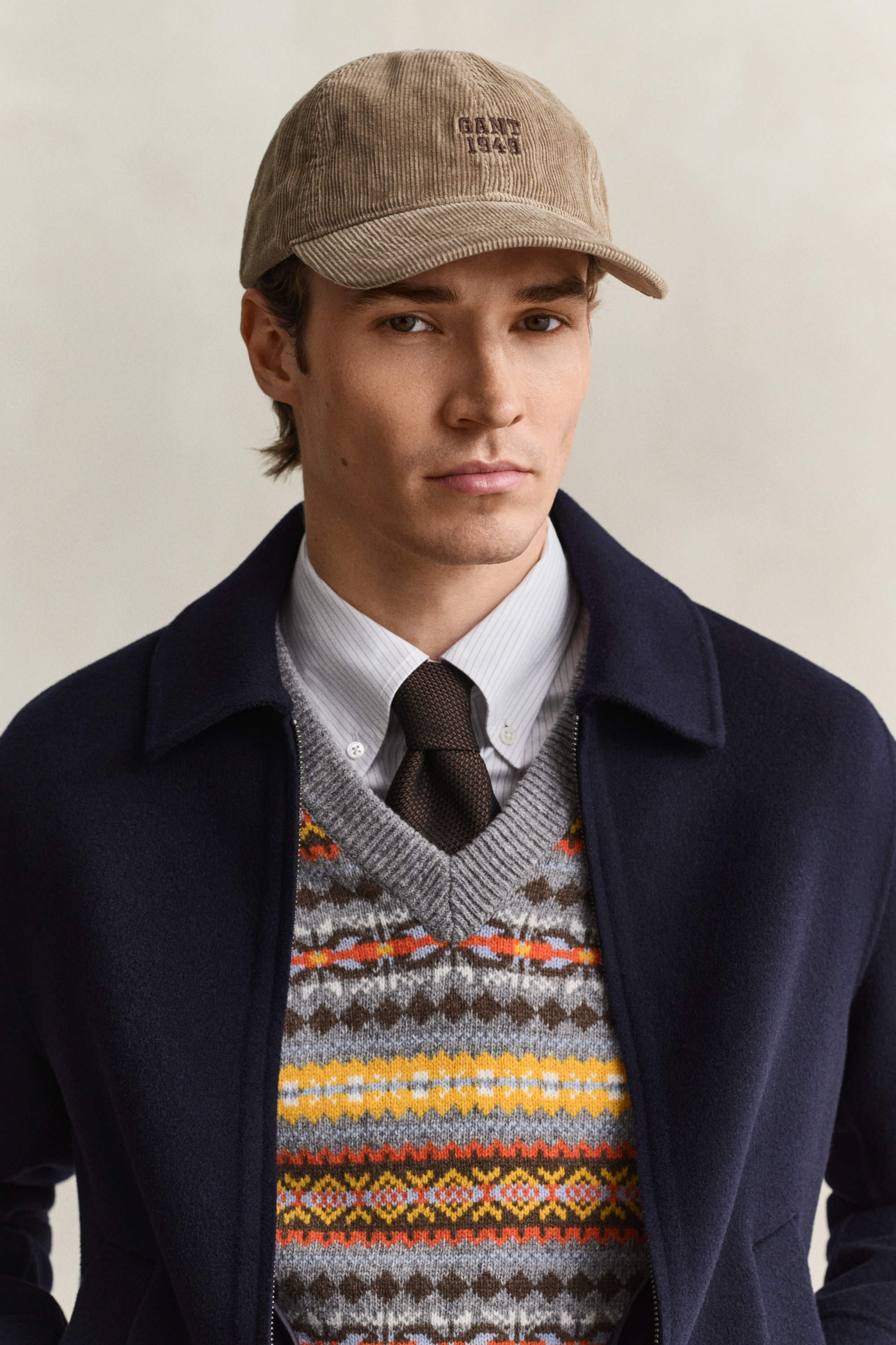 Gant Herren - Cord Cap Light Taupe - Gr. - Os - Bild 3
