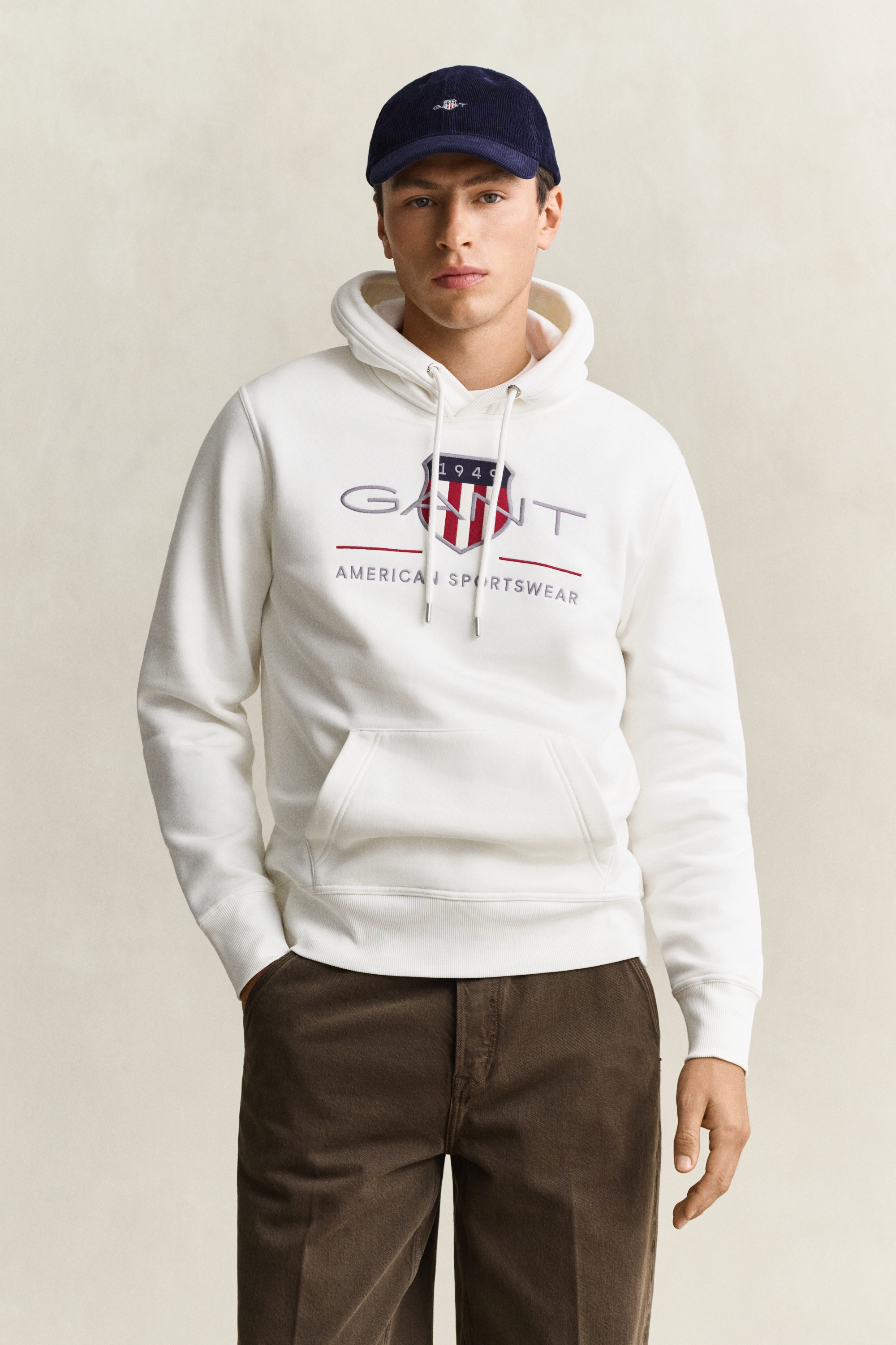 Gant Beige Hoodie Archive Shield - Bild 3