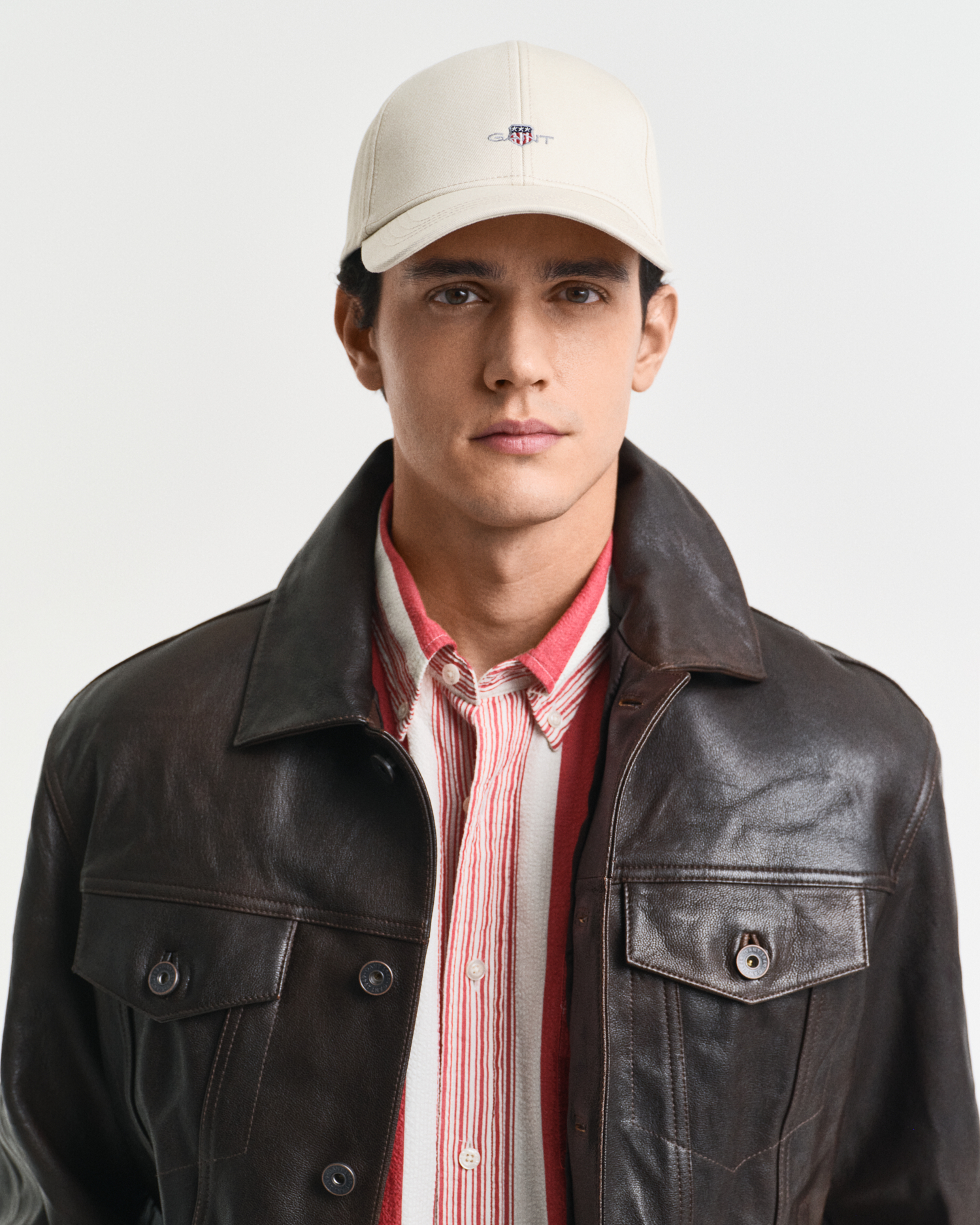 GANT Herren Shield High Cap aus Baumwolltwill (ONE SIZE) PUTTY