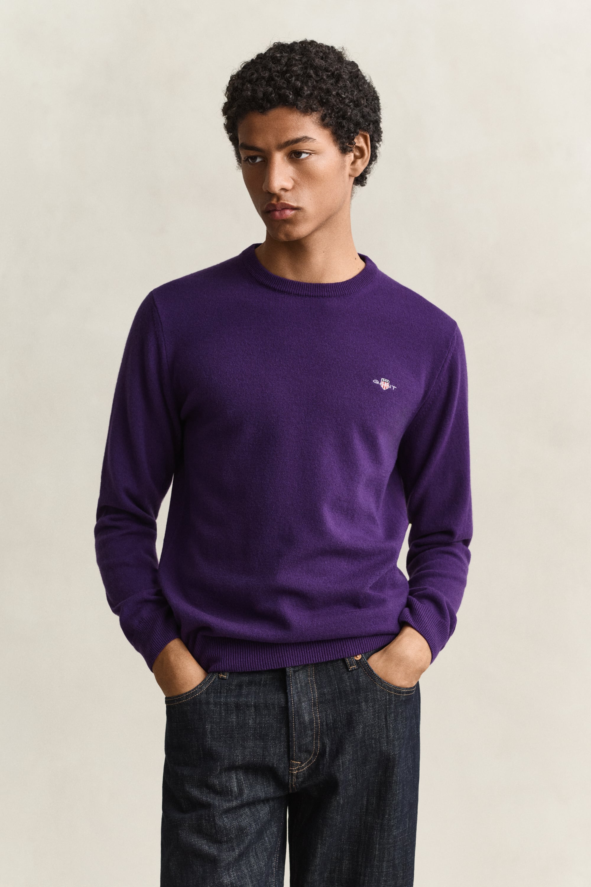 Gant Herren Pullover Lila Gr. Groß - Bild 3