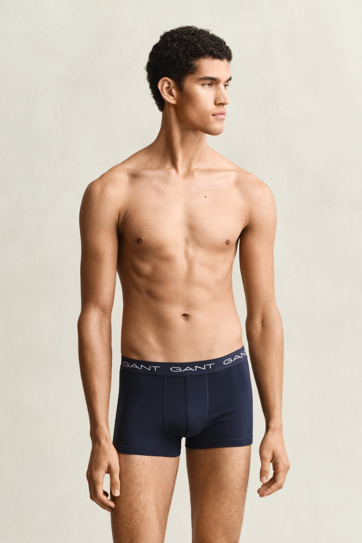 Gant Boxershorts Trunk 3er-Pack Navy - Größe S - Bild 8
