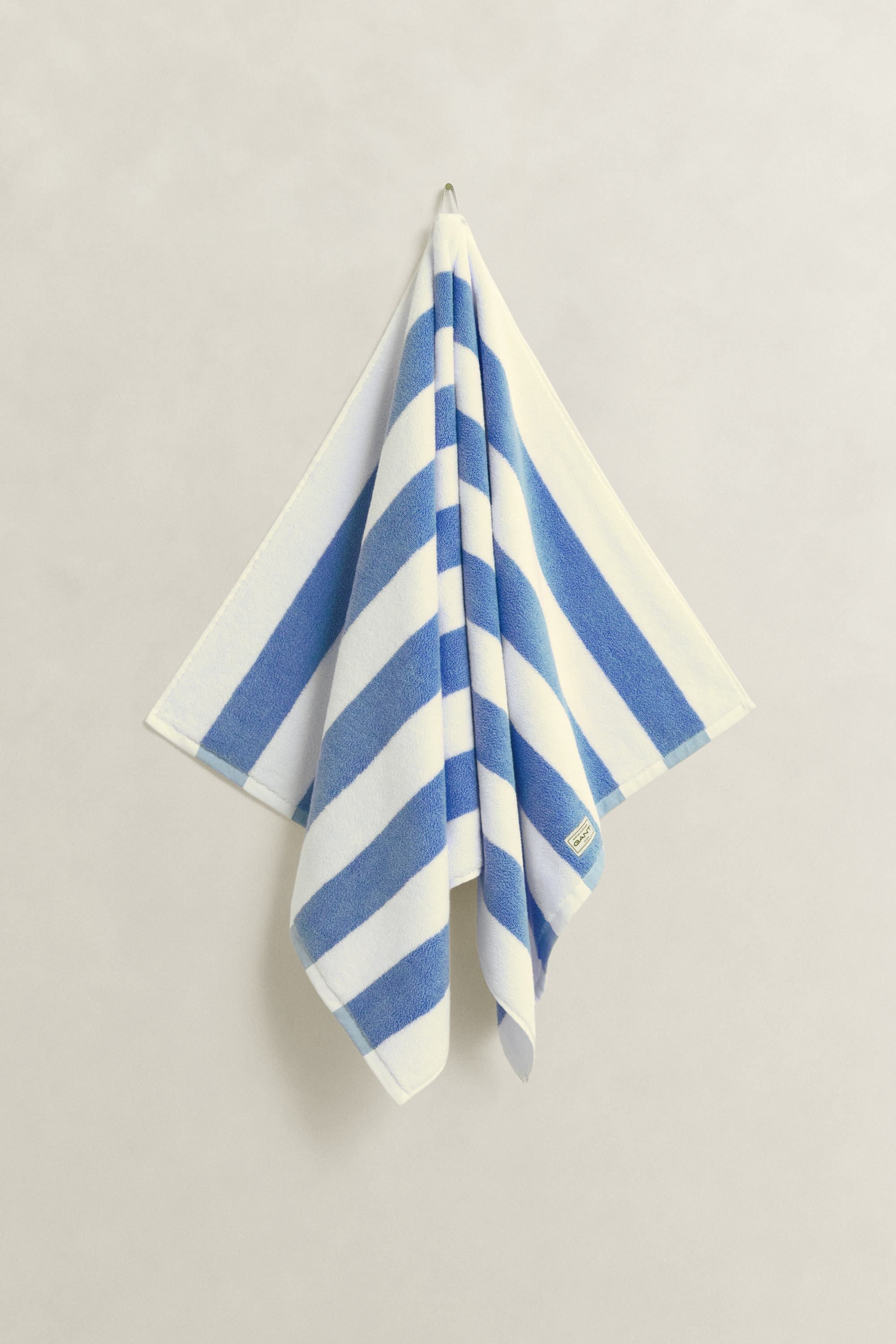 GANT Wohnaccessoires Handtuch mit Streifen 70 x 140 (70x140) HYDRANGEA Blau