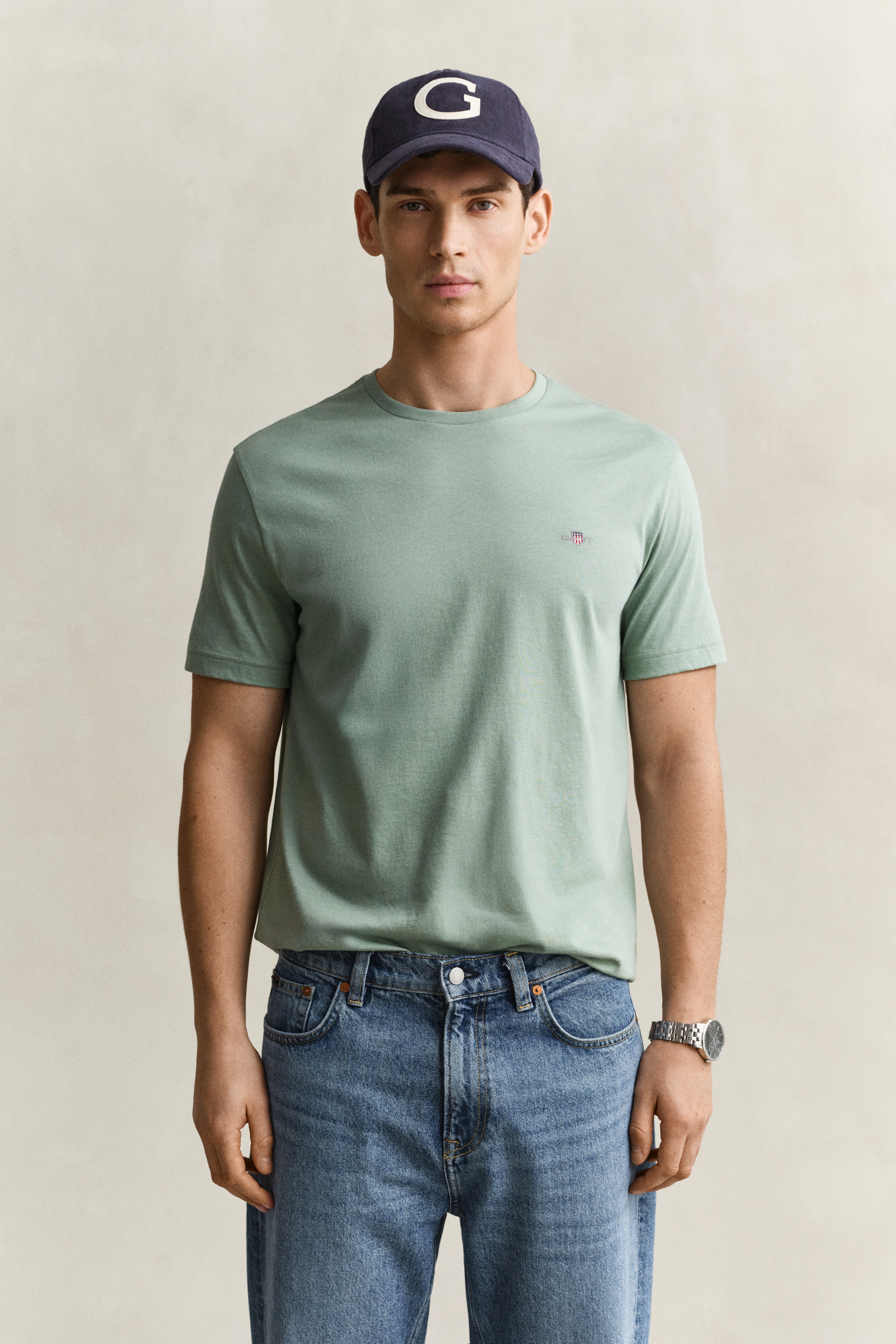 Gant Herren Surplus Mint Regular Fit Shield T-Shirt (S) - Bild 5