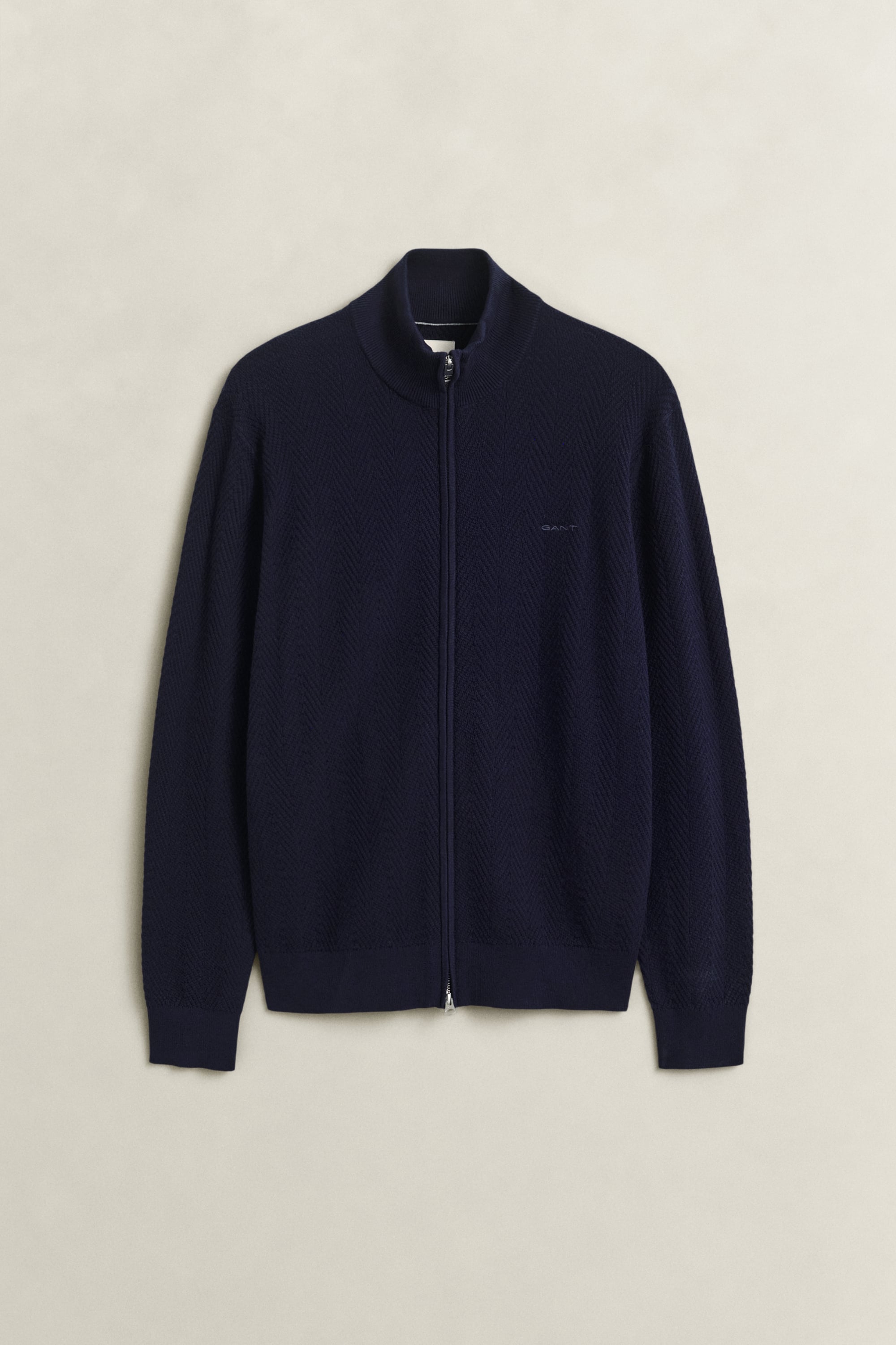 Gant Herren Dunkelblau Strickjacken & Cardigans, Blau, Gr. L - Bild 5