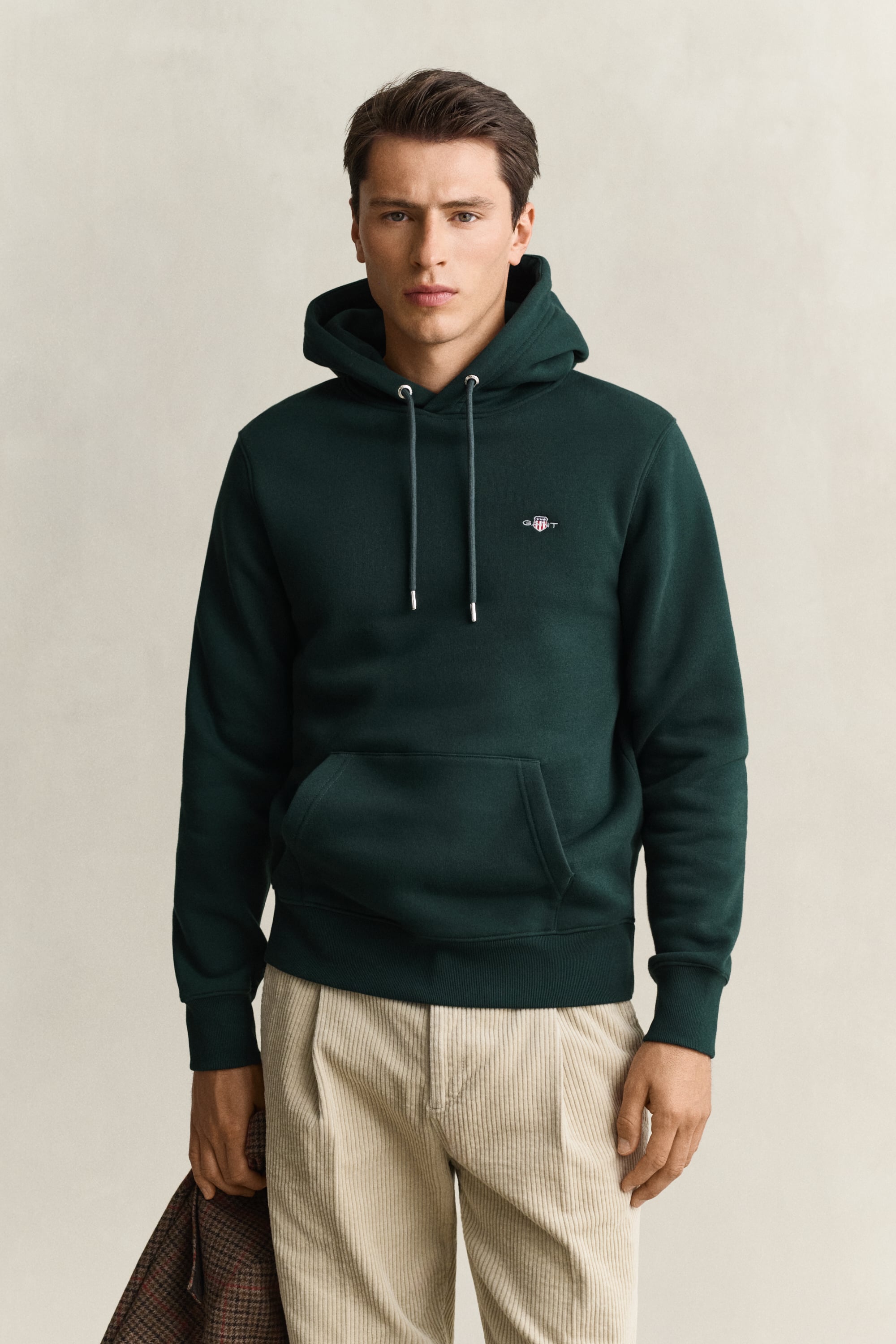 Gant Herren Tartan Grün Shield Hoodie (S) - Bild 6
