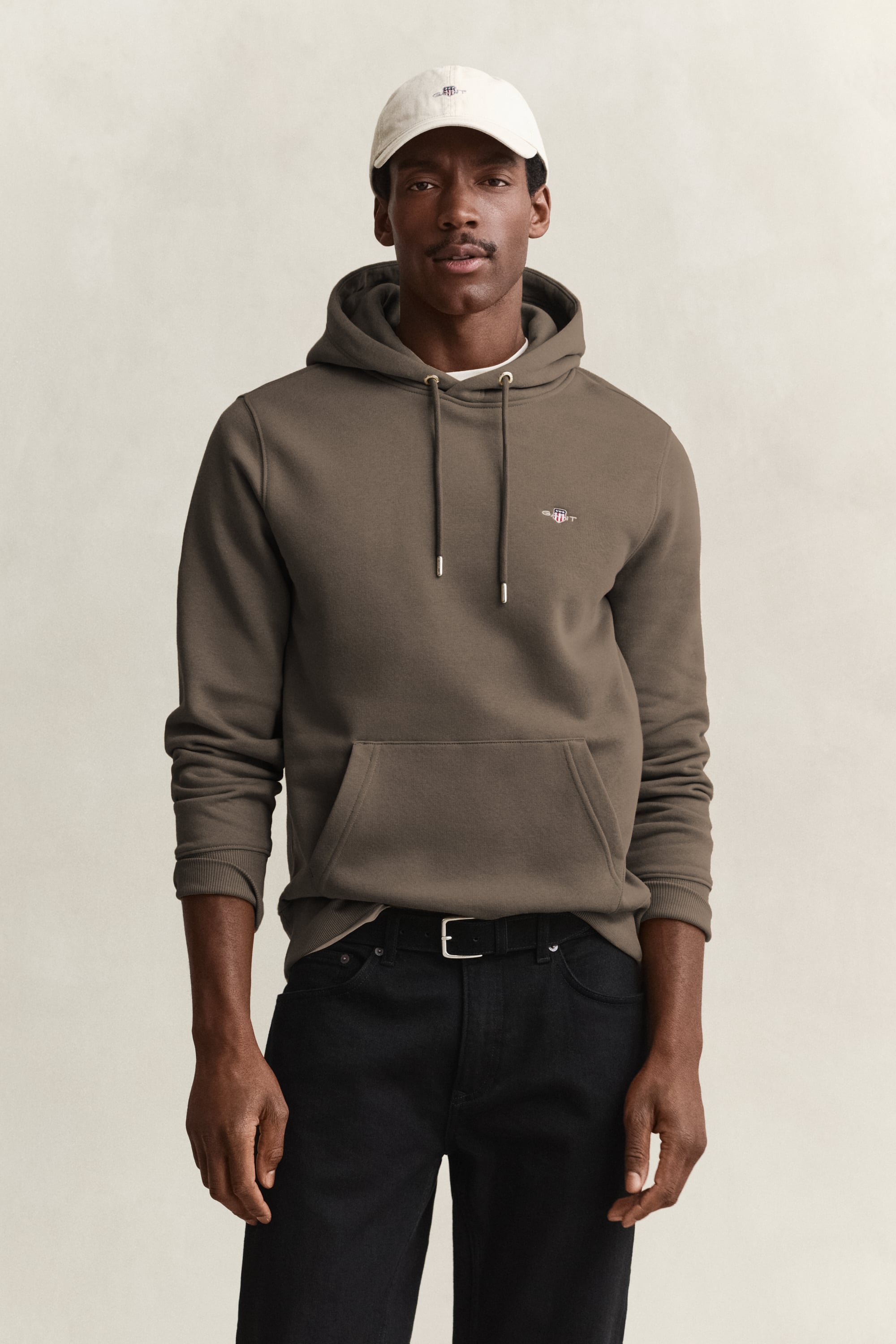 Gant Herren Beige - Shield Hoodie - Gr. - L - Bild 4