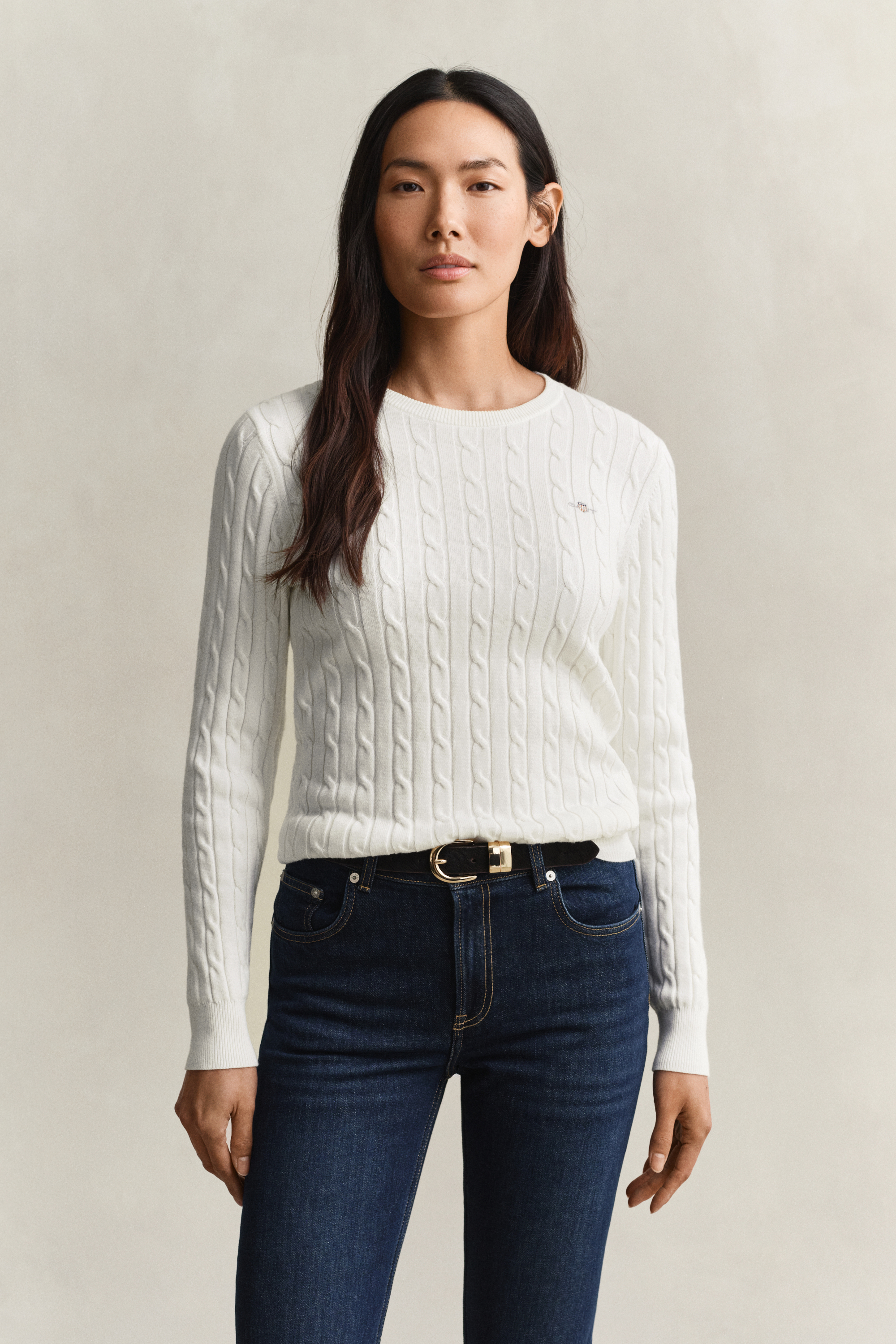 Gant Strickpullover Für Damen Beige Xxl - Bild 5